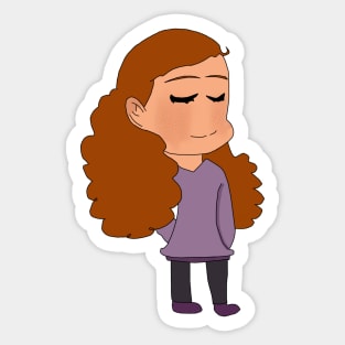 Brown Girl Natural Hair Sticker